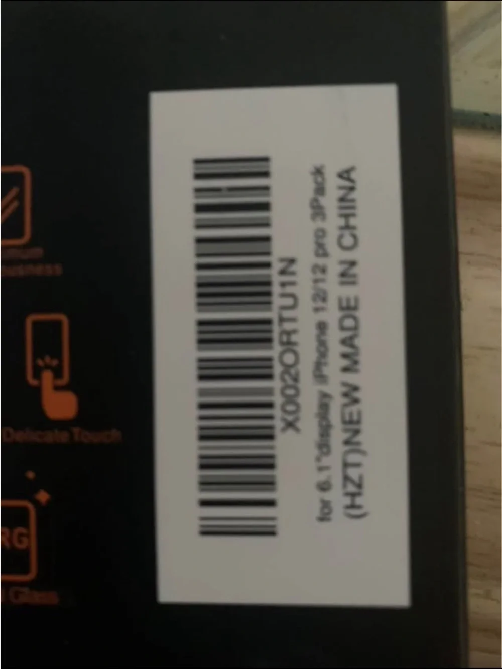 Ailun Black and Orange Tempered Glass Screen Protector